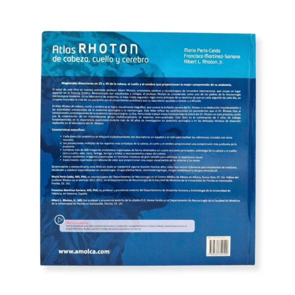 Atlas RHOTON de cabeza, cuello y cerebro - Distribuidora de libros Victoria